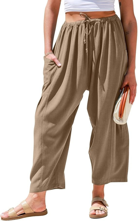 KivaWear Linen Wide Leg Pants