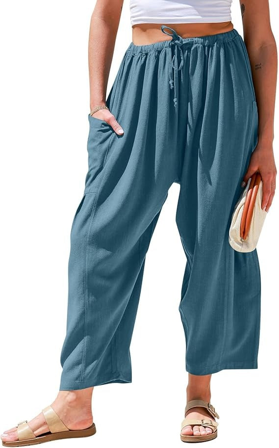 KivaWear Linen Wide Leg Pants