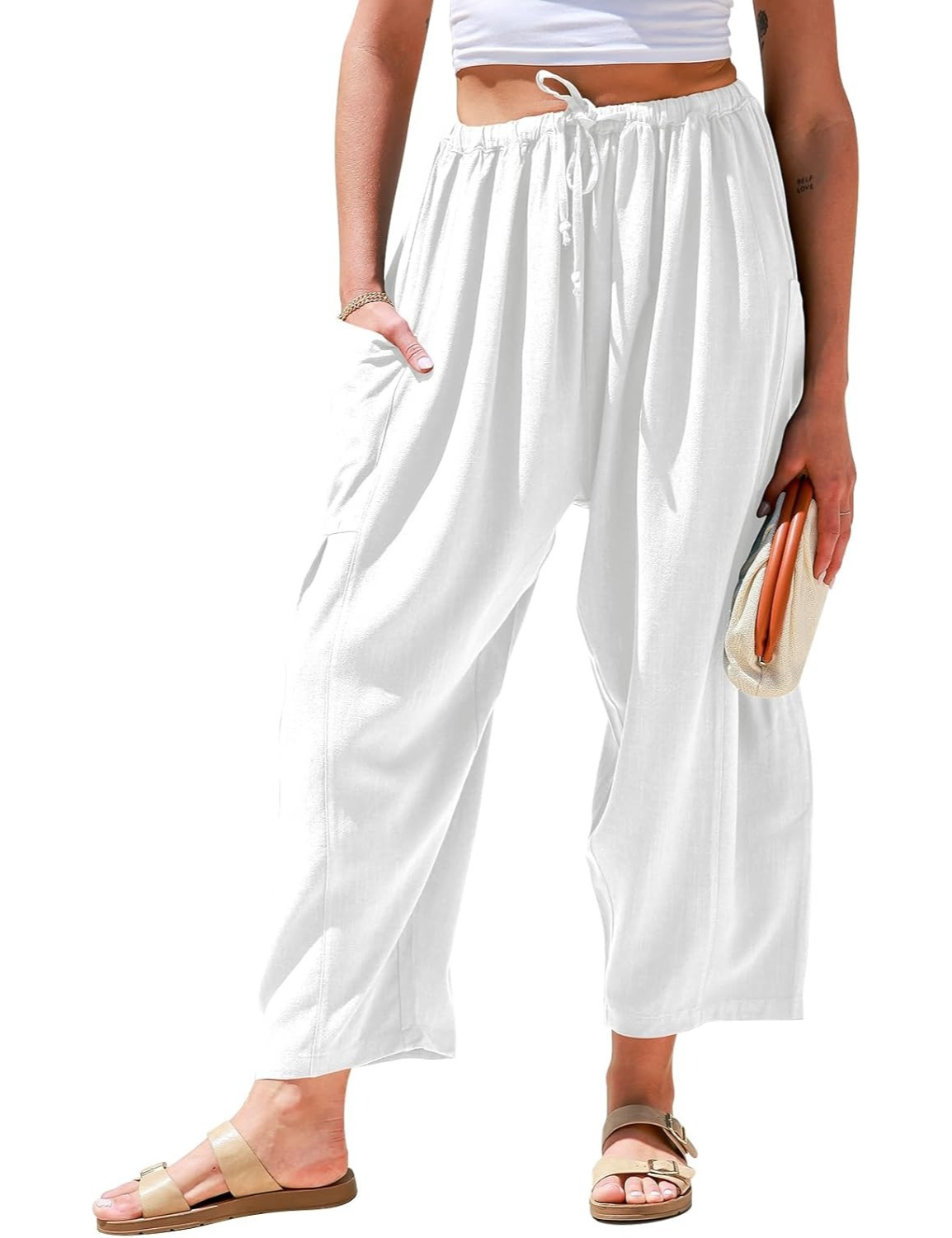 KivaWear Linen Wide Leg Pants