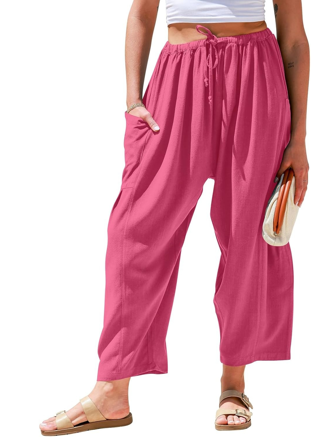 KivaWear Linen Wide Leg Pants