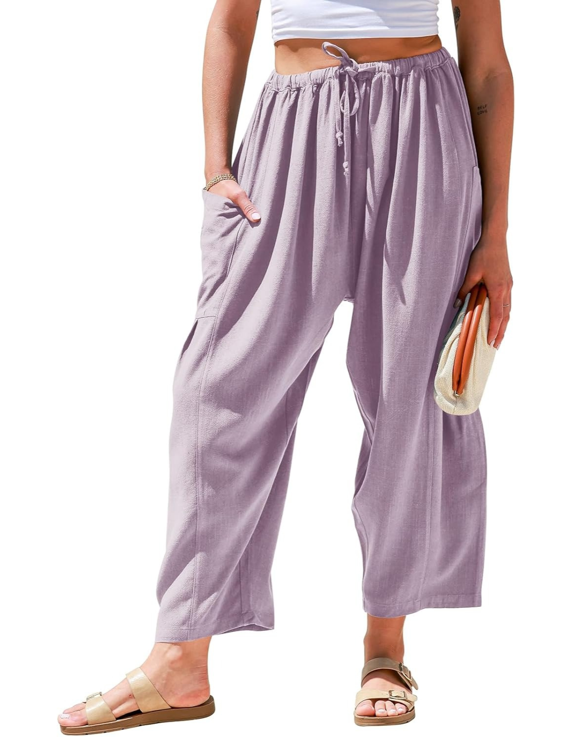 KivaWear Linen Wide Leg Pants