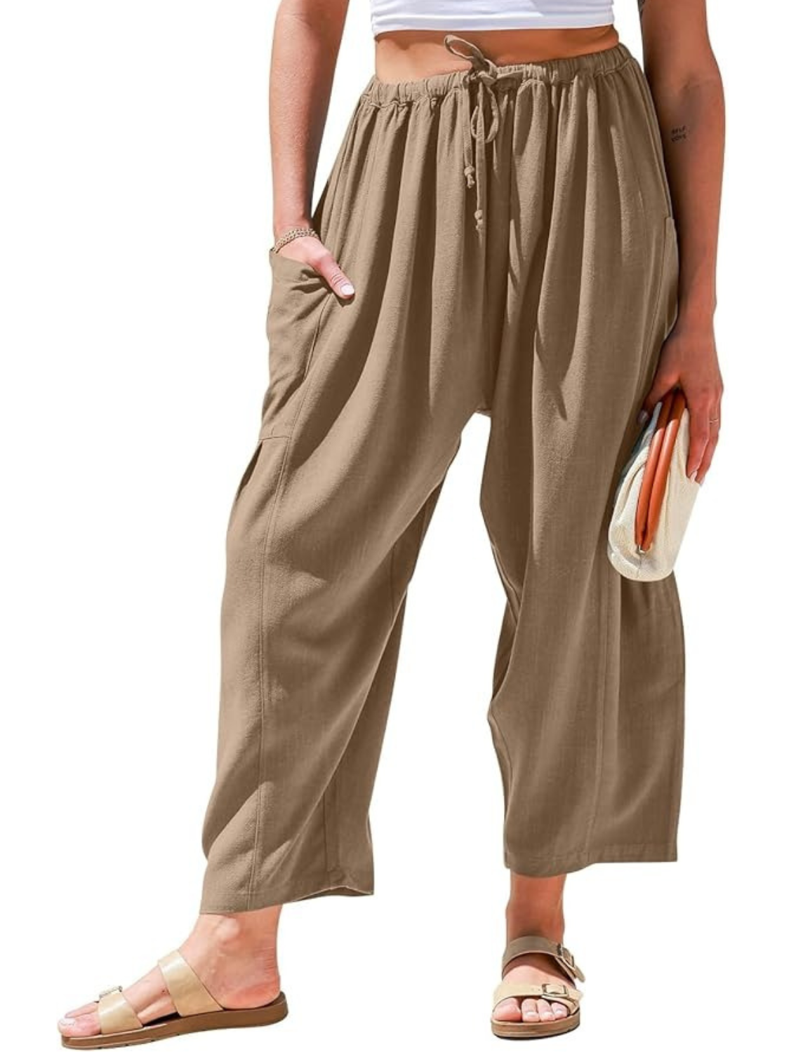 KivaWear Linen Wide Leg Pants